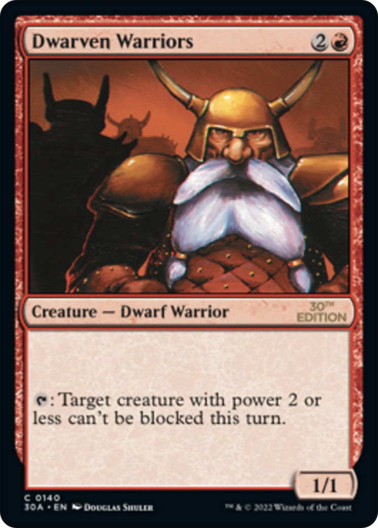 Dwarven Warriors (30A-140) [30th Anniversary Edition] MTG Single Wizards of the Coast