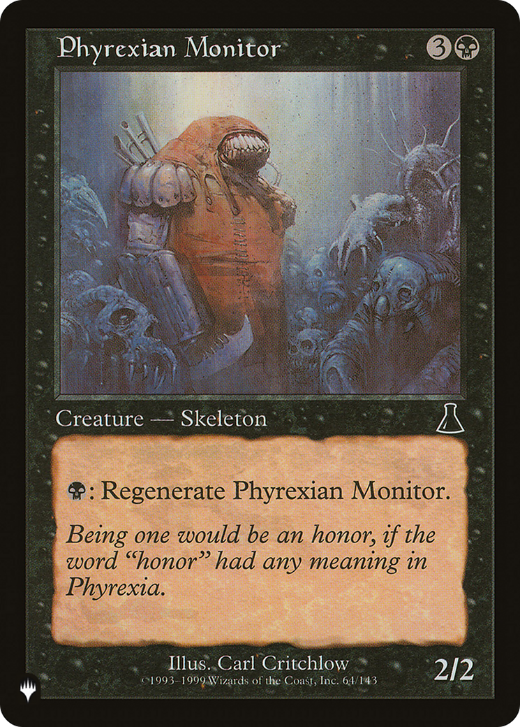 Phyrexian Monitor (LIST-UDS-64) [Mystery Booster] The List MTG Single Wizards of the Coast