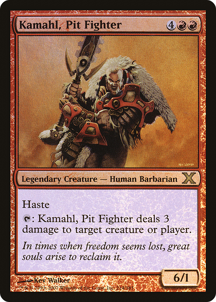 Kamahl, Pit Fighter (10E-214★) [Tenth Edition] Foil MTG Single Wizards of the Coast