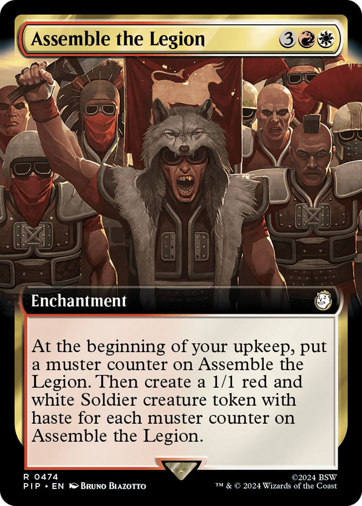 Assemble the Legion (PIP-474) [Fallout] (Extended Art) Foil MTG Single Wizards of the Coast