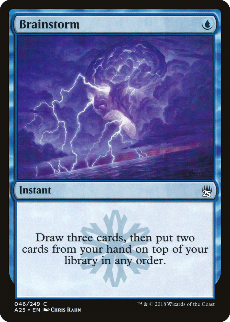 Brainstorm (A25-046) [Masters 25] MTG Single Wizards of the Coast