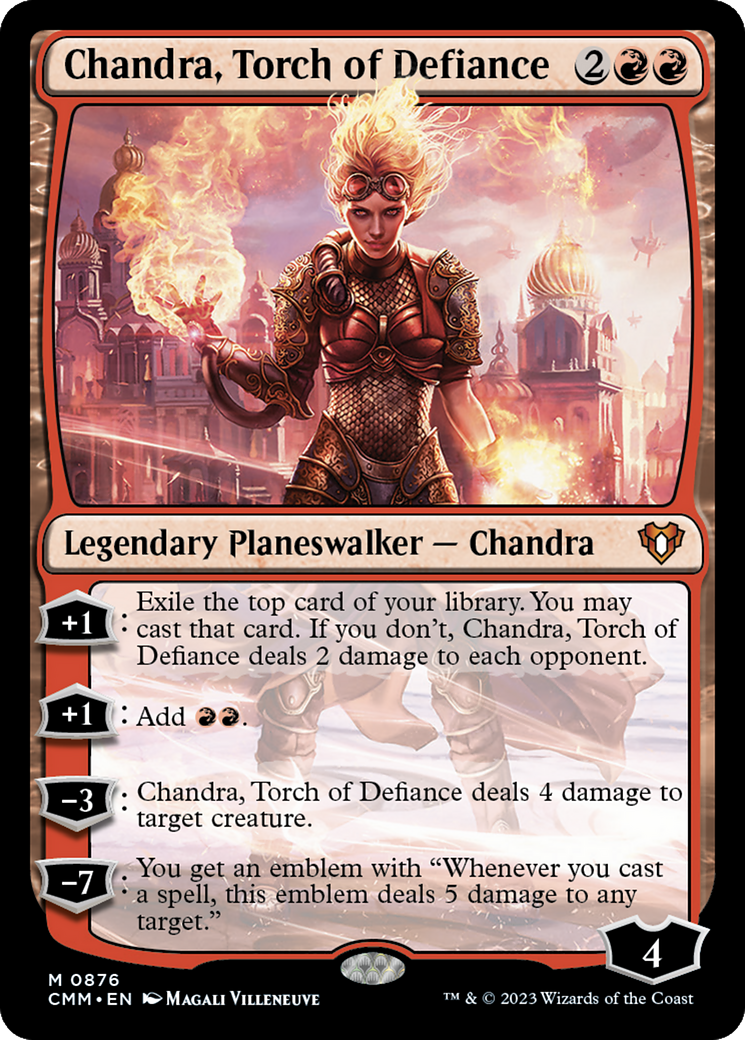 Chandra, Torch of Defiance (CMM-876) [Commander Masters] MTG Single Wizards of the Coast