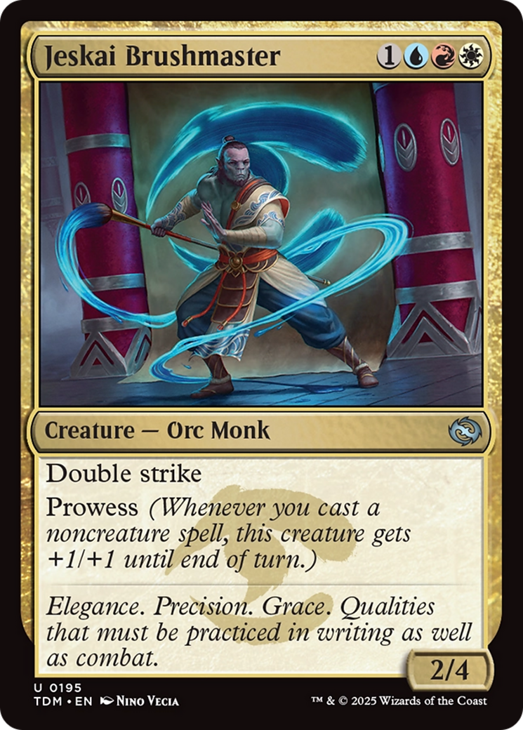 Jeskai Brushmaster (TDM-195) [Tarkir: Dragonstorm] MTG Single Wizards of the Coast
