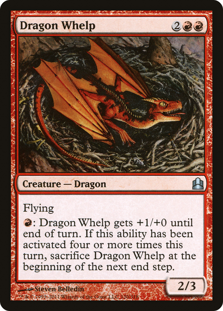 Dragon Whelp (CMD-120) [Commander 2011] MTG Single Wizards of the Coast