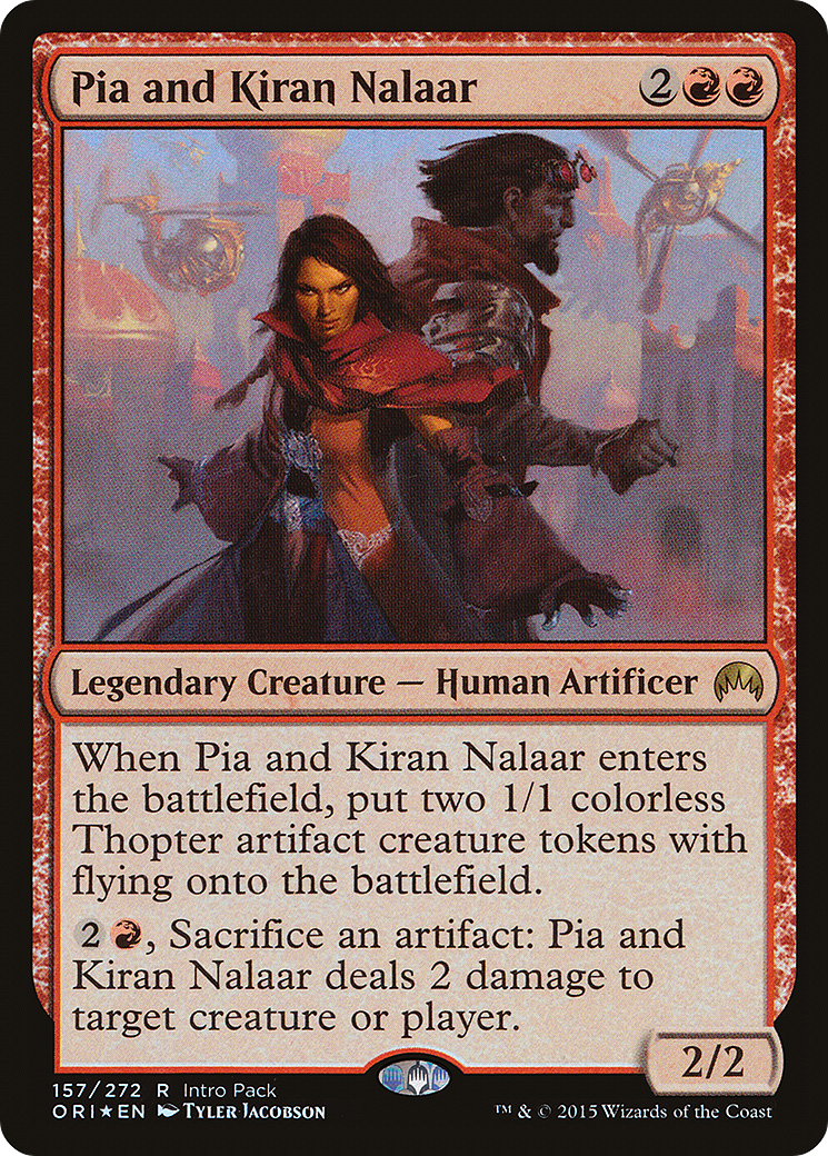 Pia and Kiran Nalaar (UMP-157) [Magic Origins Promos] Foil MTG Single Wizards of the Coast