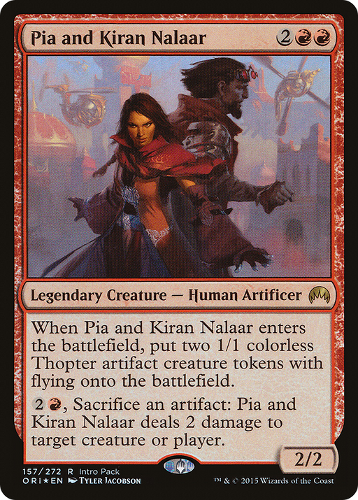 Pia and Kiran Nalaar (UMP-157) [Magic Origins Promos] Foil MTG Single Wizards of the Coast