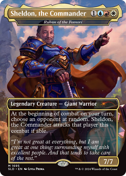 Sheldon, the Commander - Ruhan of the Fomori (SLD-1695) [Secret Lair] Drop (Borderless) MTG Single Wizards of the Coast