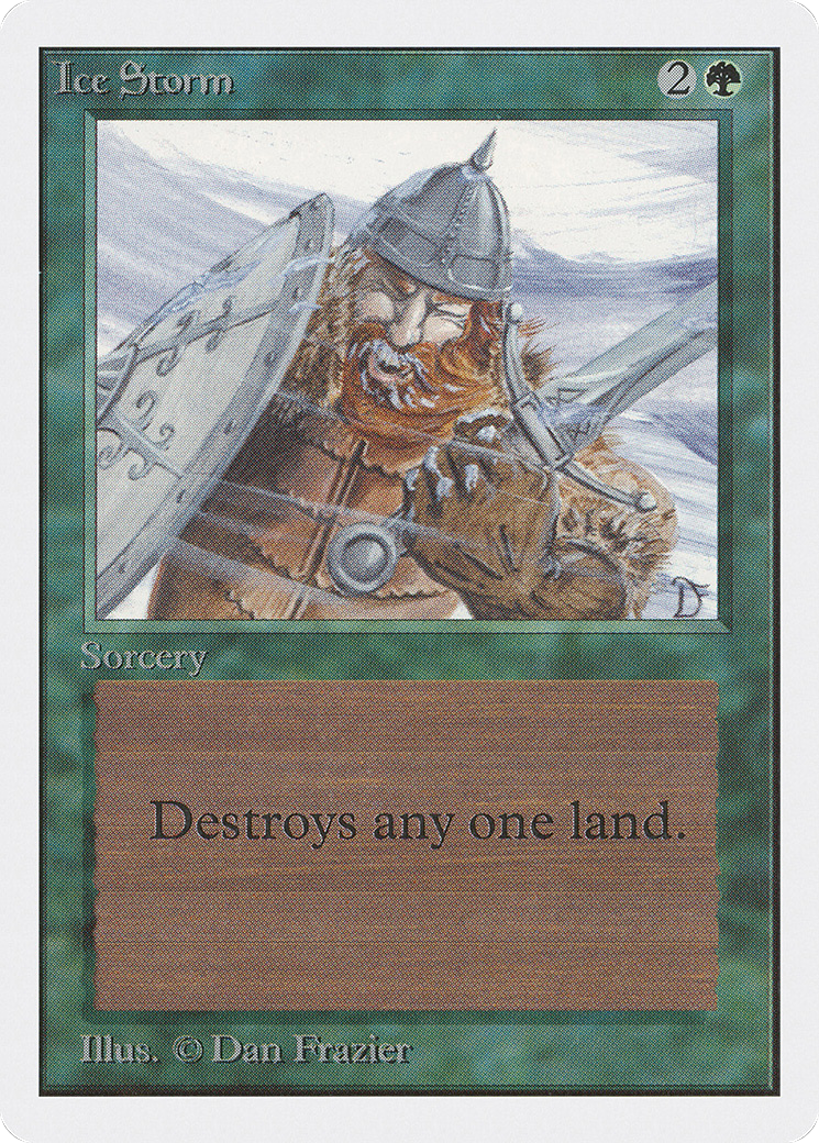 Ice Storm (2ED-) [Oldschool] Unlimited Edition MTG Single Wizards of the Coast