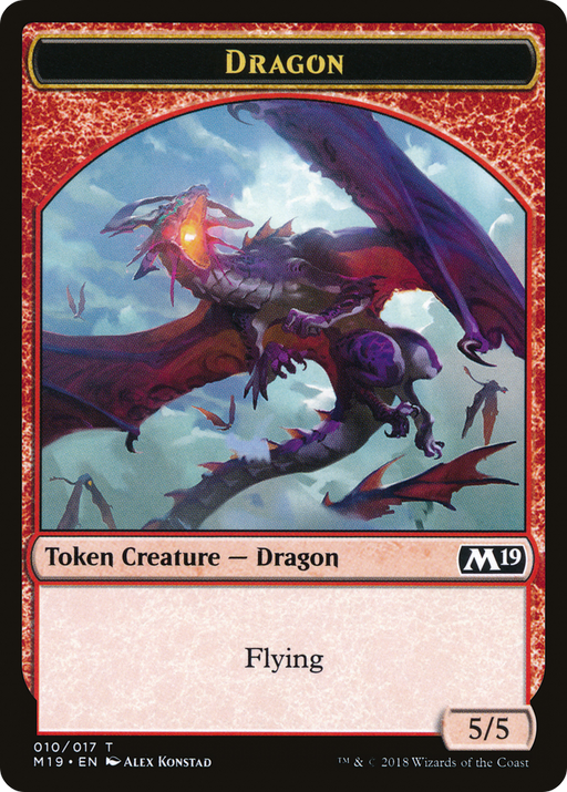 Dragon Token (010) (M19-010) [Tokens] Core Set 2019 Tokens MTG Single Wizards of the Coast