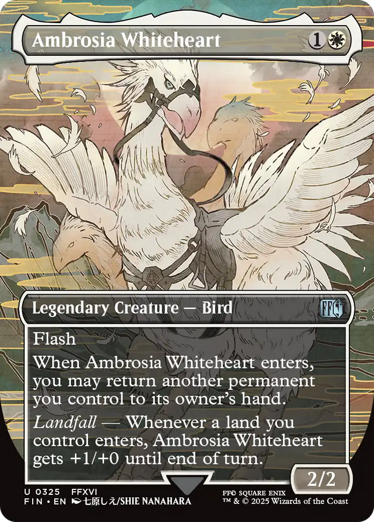 Ambrosia Whiteheart (FIN-325) [FINAL FANTASY] (Borderless) MTG Single Wizards of the Coast