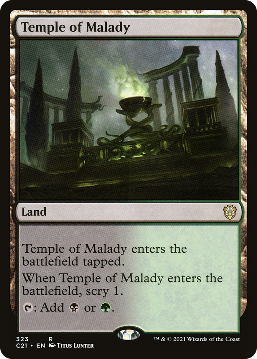 Temple of Malady (C21-323) [Commander 2021] MTG Single Wizards of the Coast