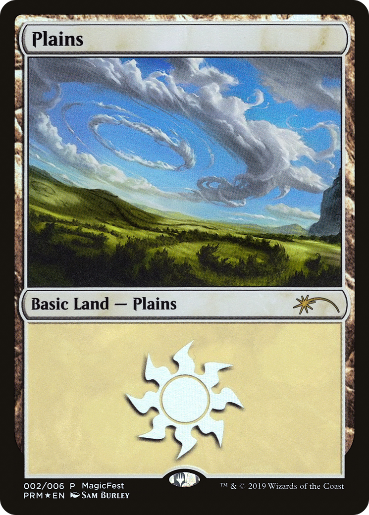 Plains (2019) (MFP-002) [Misc] MagicFest 2019 Foil MTG Single Wizards of the Coast