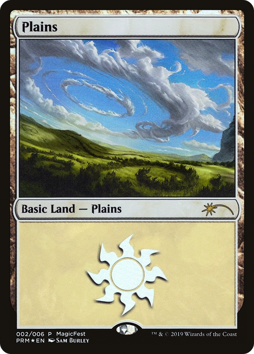 Plains (2019) (MFP-002) [Misc] MagicFest 2019 Foil MTG Single Wizards of the Coast