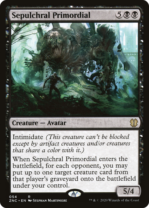 Sepulchral Primordial (ZNC-054) [Zendikar Rising Commander] MTG Single Wizards of the Coast