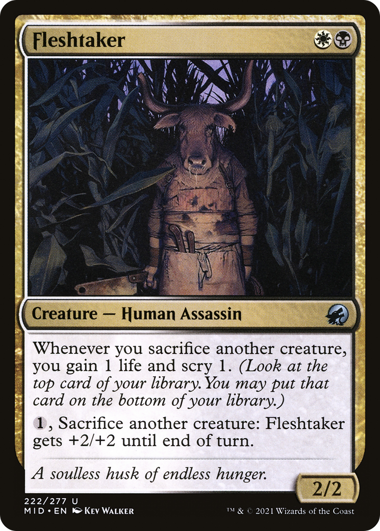Fleshtaker (MID-222) [Innistrad: Midnight Hunt] Foil MTG Single Wizards of the Coast