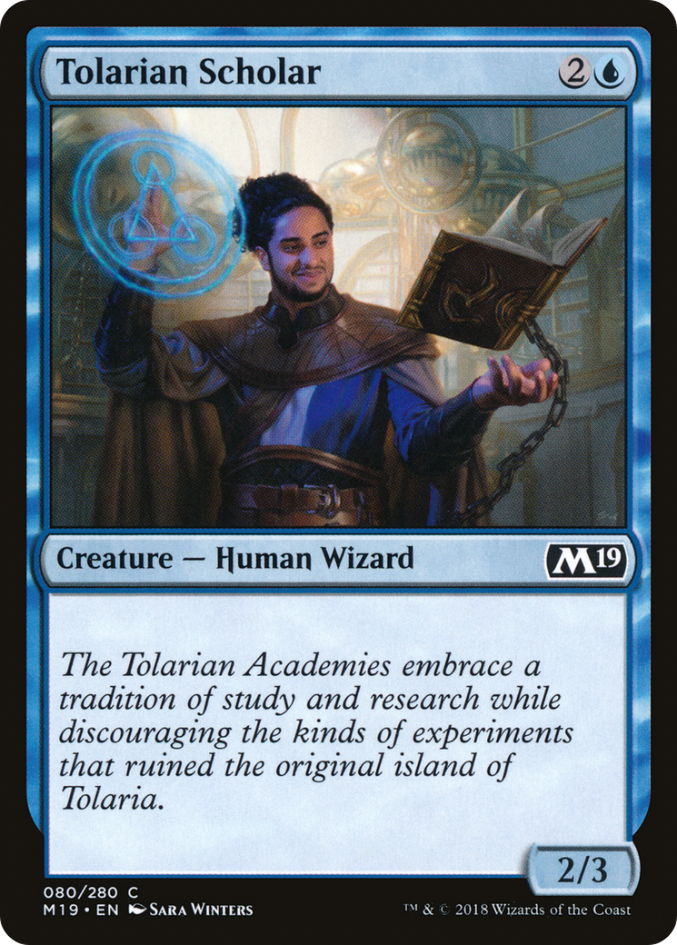 Tolarian Scholar (M19-080) [Core Set 2019] Foil MTG Single Wizards of the Coast