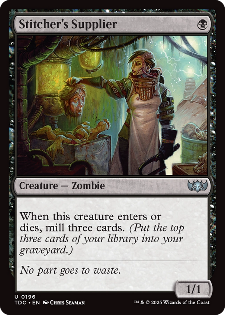 Stitcher's Supplier (TDC-196) [Commander: Tarkir: Dragonstorm] MTG Single Wizards of the Coast