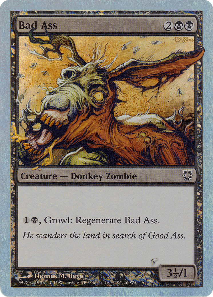 Bad Ass (Alternate Foil) (UNH-049) [Unhinged] Foil MTG Single Wizards of the Coast