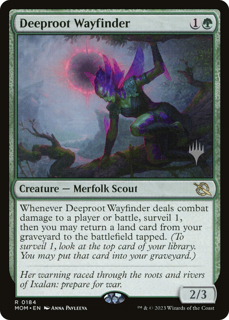 Deeproot Wayfinder (PPMOM-184P) [March of the Machine Promos] MTG Single Wizards of the Coast