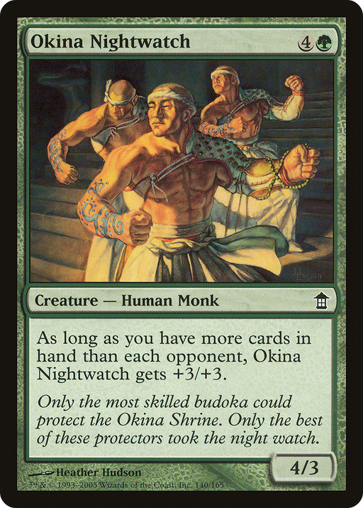 Okina Nightwatch (SOK-140) [Saviors of Kamigawa] Foil MTG Single Wizards of the Coast