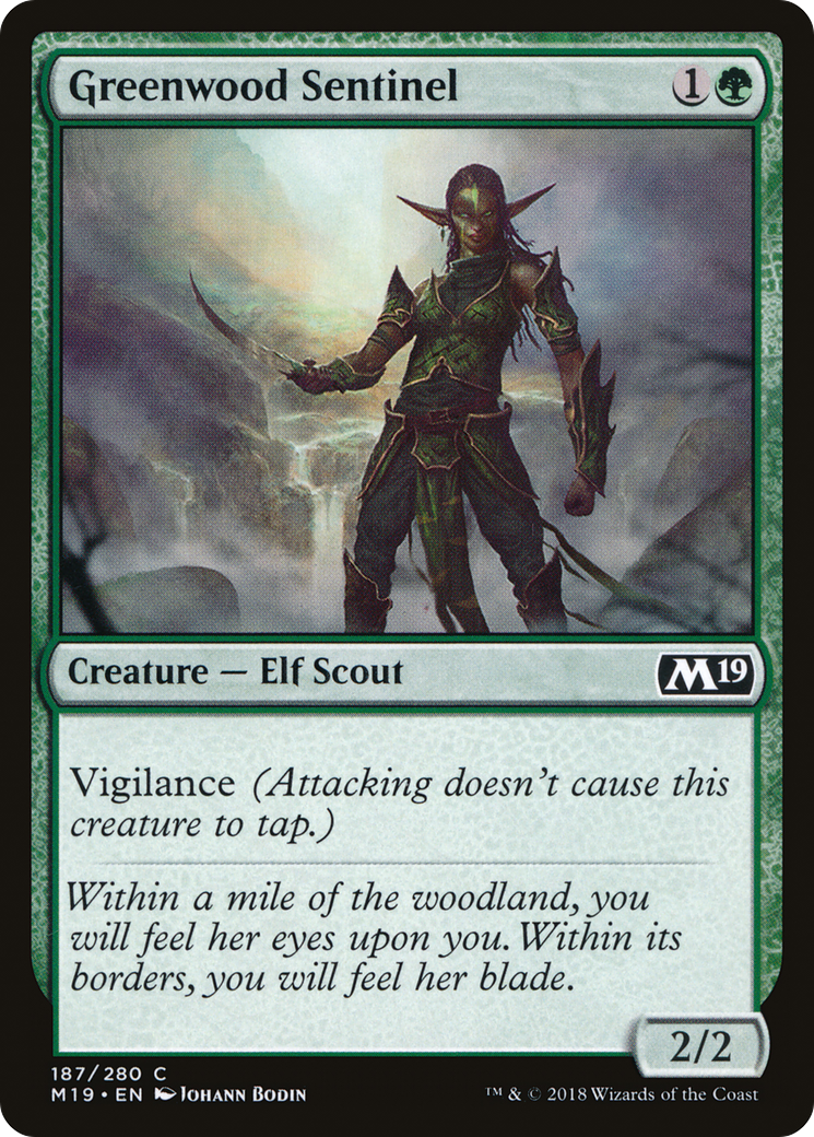 Greenwood Sentinel (M19-187) [Core Set 2019] MTG Single Wizards of the Coast