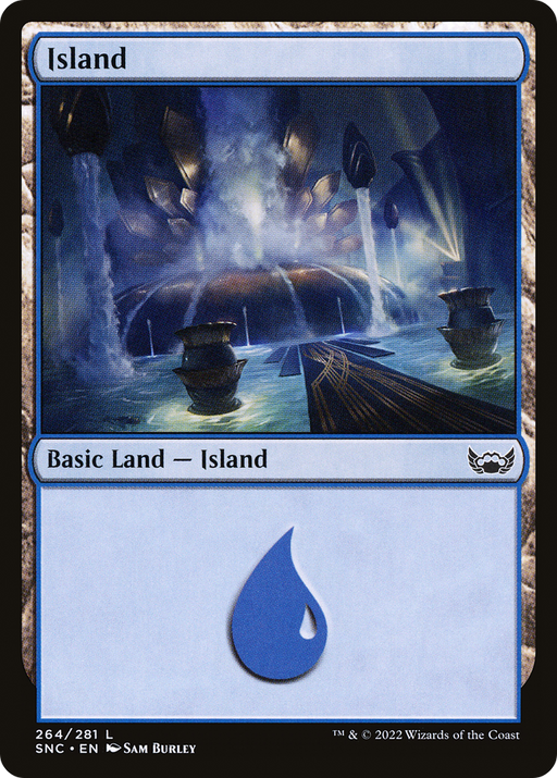 Island (264) (SNC-264) [Streets of New Capenna] Foil MTG Single Wizards of the Coast