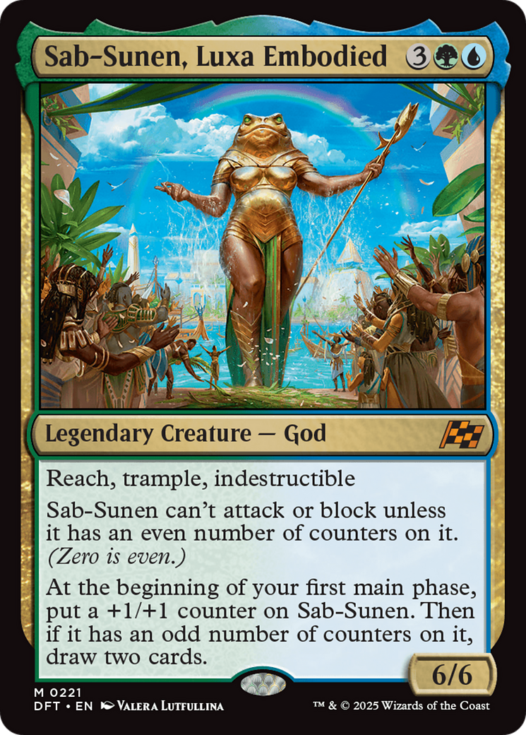 Sab-Sunen, Luxa Embodied (DFT-221) [Aetherdrift] Foil MTG Single Wizards of the Coast