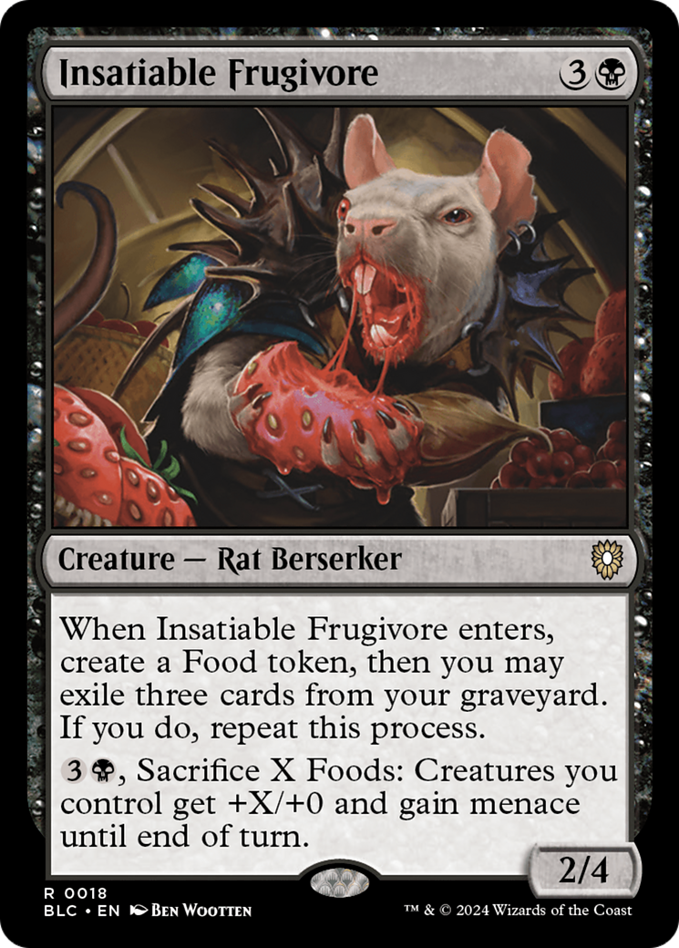 Insatiable Frugivore (BLC-018) [Bloomburrow Commander] MTG Single Wizards of the Coast