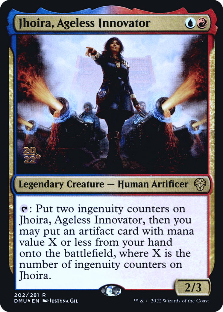 Jhoira, Ageless Innovator (PRE-202) [Dominaria United Promos] Foil MTG Single Wizards of the Coast
