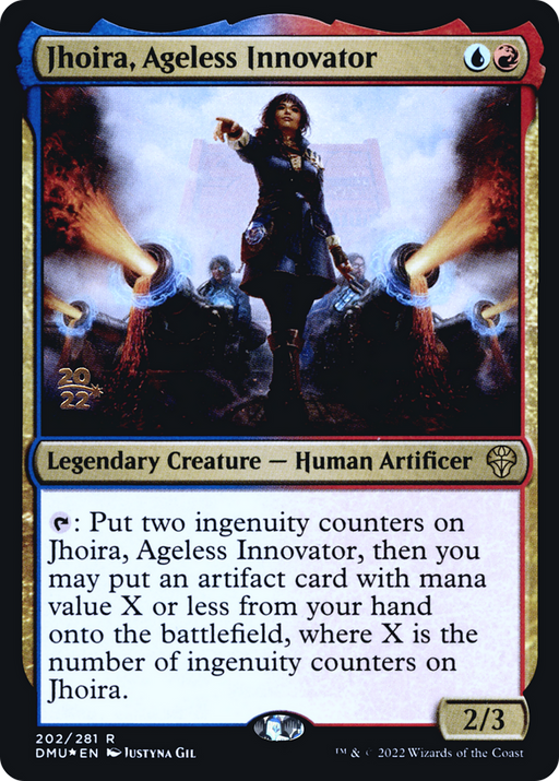 Jhoira, Ageless Innovator (PRE-202) [Dominaria United Promos] Foil MTG Single Wizards of the Coast