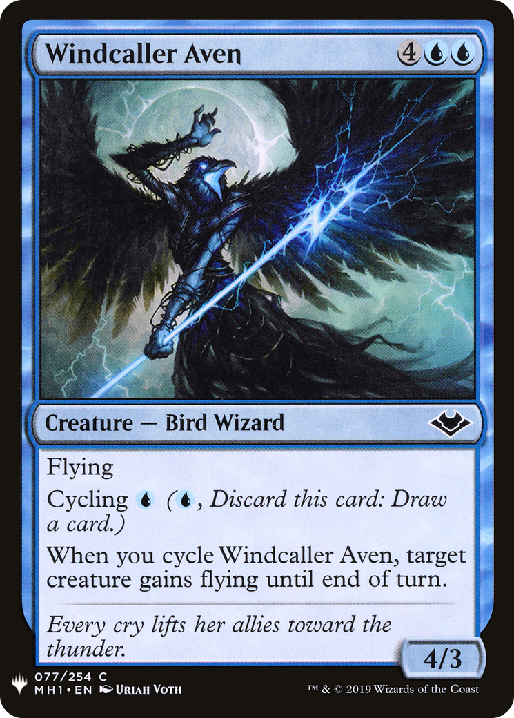 Windcaller Aven (LIST-MH1-77) [Mystery Booster] The List MTG Single Wizards of the Coast