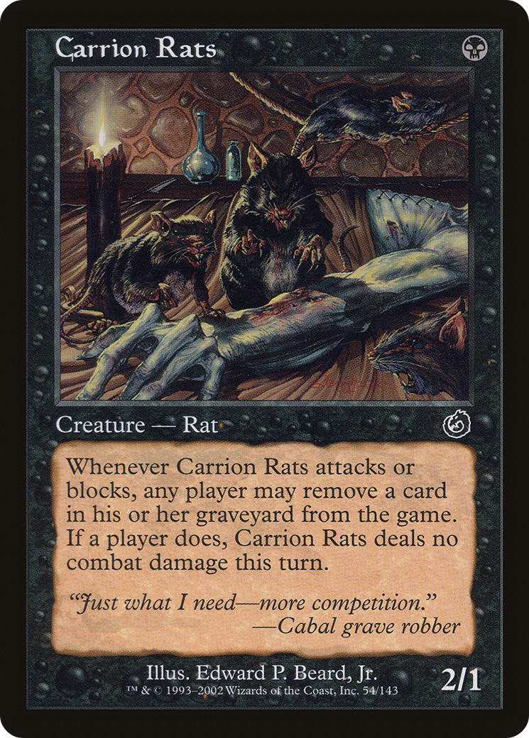 Carrion Rats (TOR-054) [Torment] Foil MTG Single Wizards of the Coast