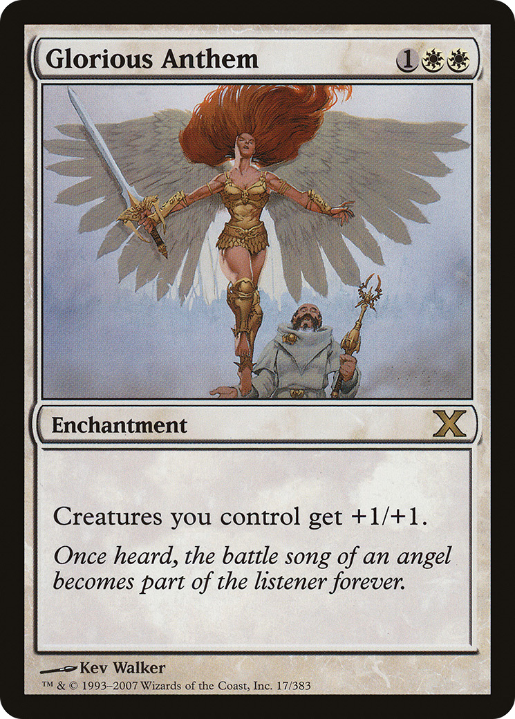 Glorious Anthem (10E-017) [Tenth Edition] MTG Single Wizards of the Coast