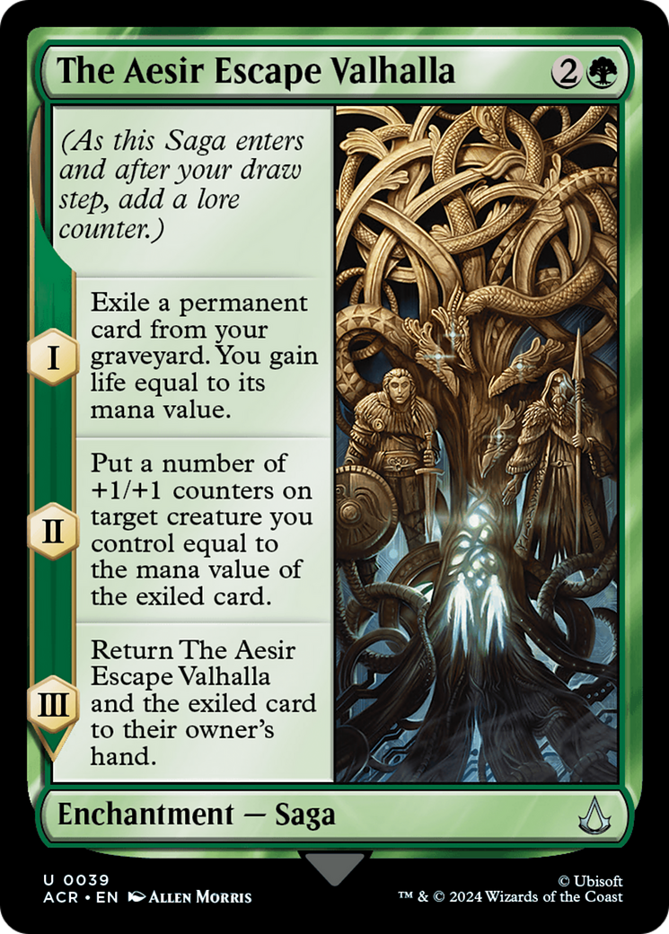 The Aesir Escape Valhalla (ACR-039) [Assassin's Creed] Foil MTG Single Wizards of the Coast