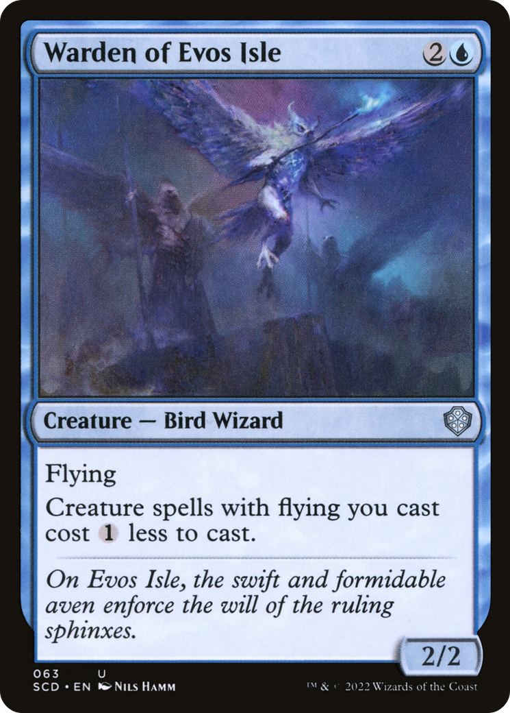 Warden of Evos Isle (SCD-063) [Starter Commander Decks] MTG Single Wizards of the Coast