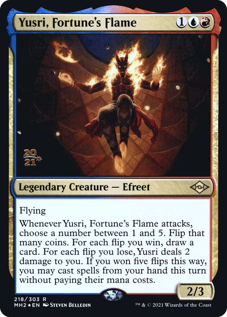 Yusri, Fortune's Flame (PRE-218) [Modern Horizons 2 Promos] Foil MTG Single Wizards of the Coast