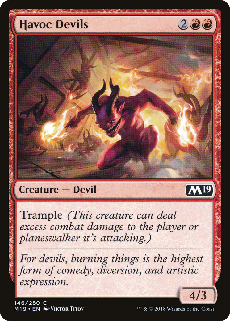 Havoc Devils (M19-146) [Core Set 2019] MTG Single Wizards of the Coast