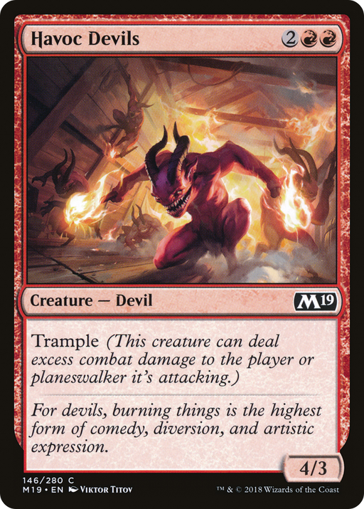 Havoc Devils (M19-146) [Core Set 2019] MTG Single Wizards of the Coast