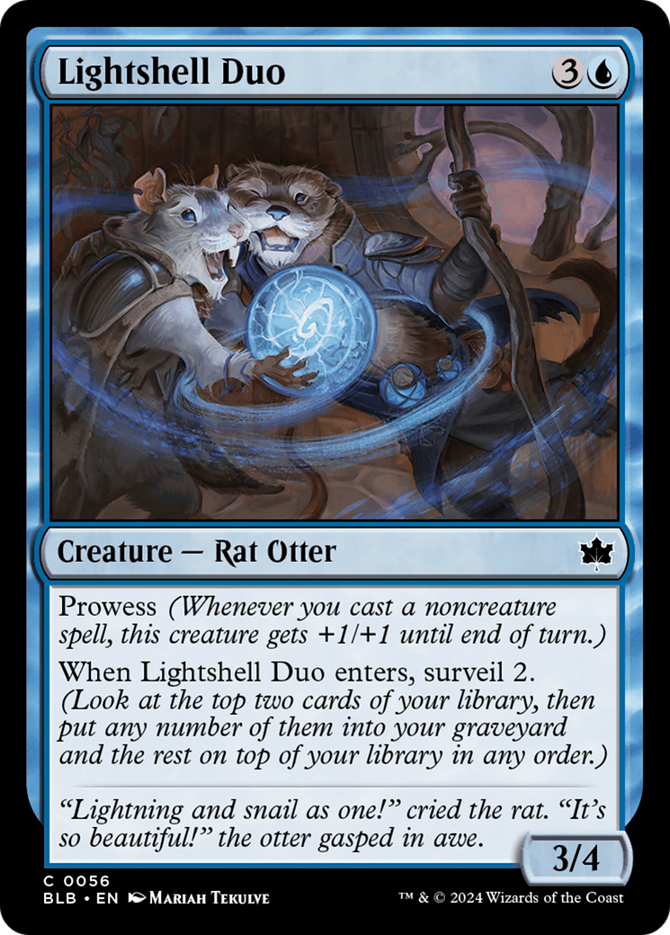 Lightshell Duo (BLB-056) [Bloomburrow] Foil MTG Single Wizards of the Coast