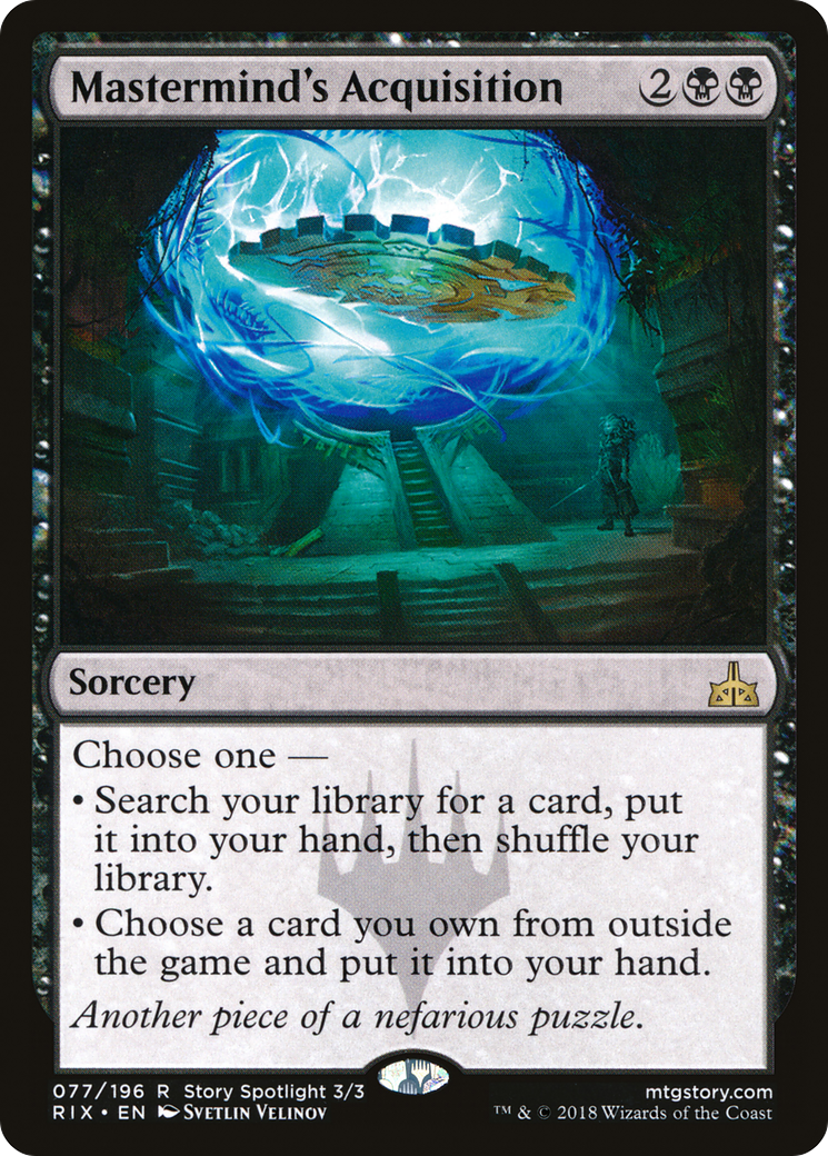 Mastermind's Acquisition (RIX-077) [Rivals of Ixalan] MTG Single Wizards of the Coast