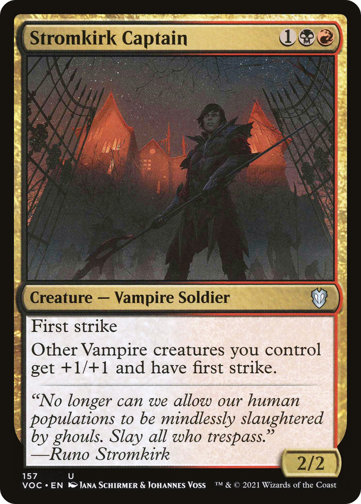 Stromkirk Captain (VOC-157) [Crimson Vow Commander] MTG Single Wizards of the Coast