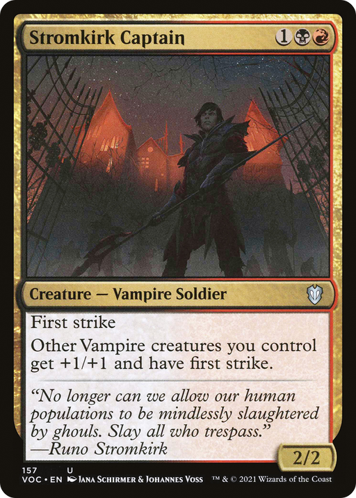 Stromkirk Captain (VOC-157) [Crimson Vow Commander] MTG Single Wizards of the Coast
