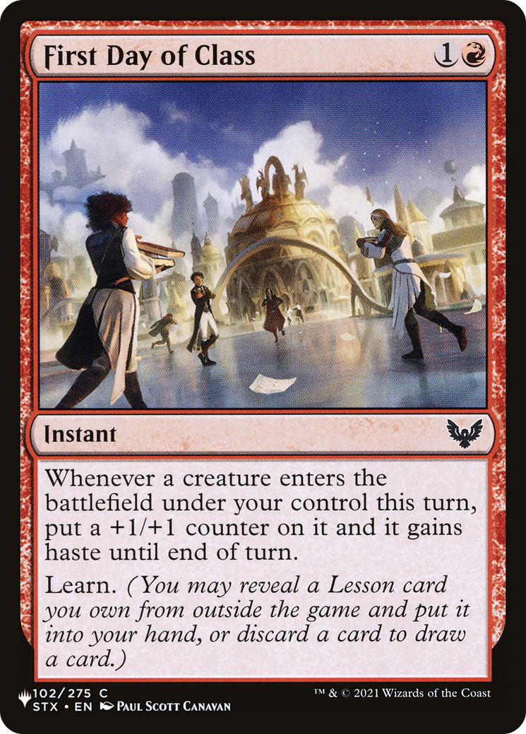 First Day of Class (LIST-STX-102) [Mystery Booster] The List MTG Single Wizards of the Coast