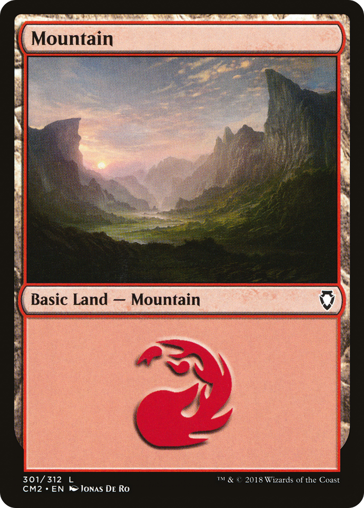 Mountain (301) (CM2-301) [Commander Anthology Volume II] MTG Single Wizards of the Coast