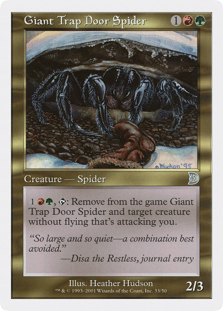 Giant Trap Door Spider (DKM-033) [Misc] Deckmasters MTG Single Wizards of the Coast