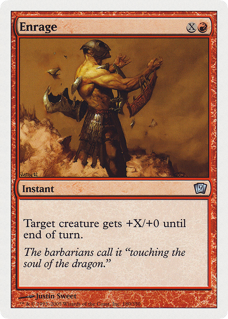 Enrage (9ED-180) [9th Edition] Foil MTG Single Wizards of the Coast