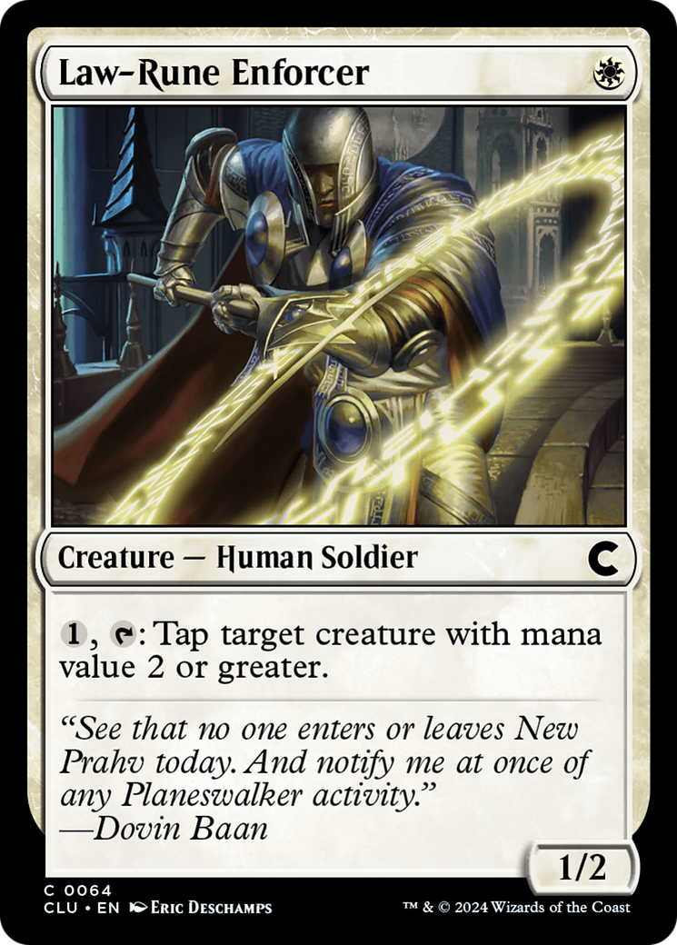 Law-Rune Enforcer (CLU-064) [Ravnica: Clue Edition] MTG Single Wizards of the Coast