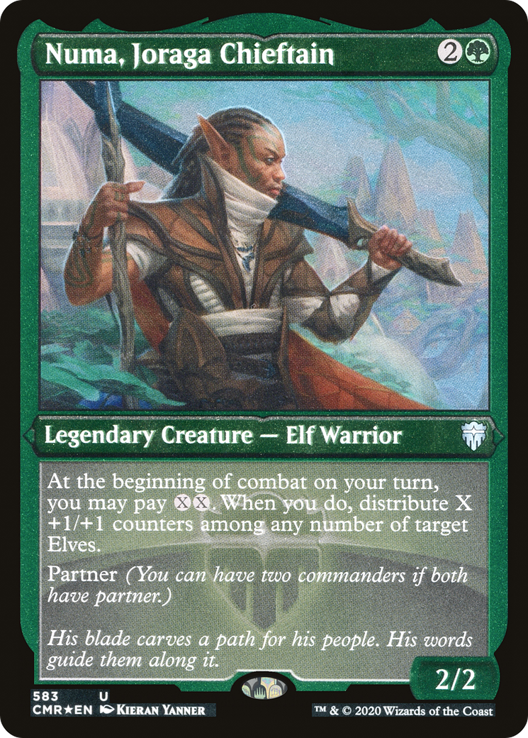 Numa, Joraga Chieftain (CMR-583) [Commander Legends] Etched Foil MTG Single Wizards of the Coast