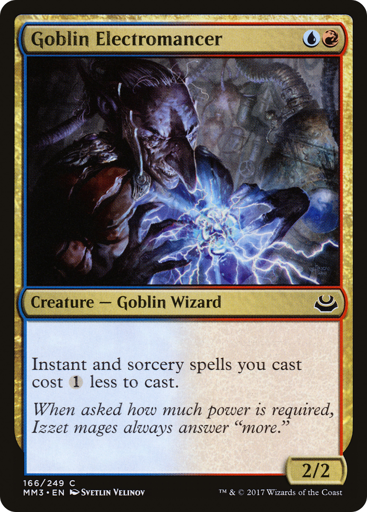 Goblin Electromancer (MM3-166) [Modern Masters 2017] Foil MTG Single Modern Masters 2017