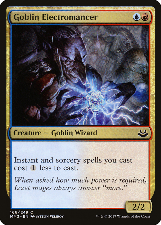 Goblin Electromancer (MM3-166) [Modern Masters 2017] MTG Single Modern Masters 2017